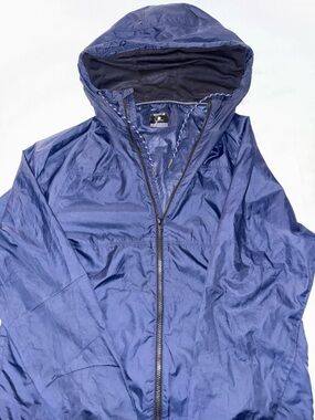 Hurley Navy Hooded Rain Jacket